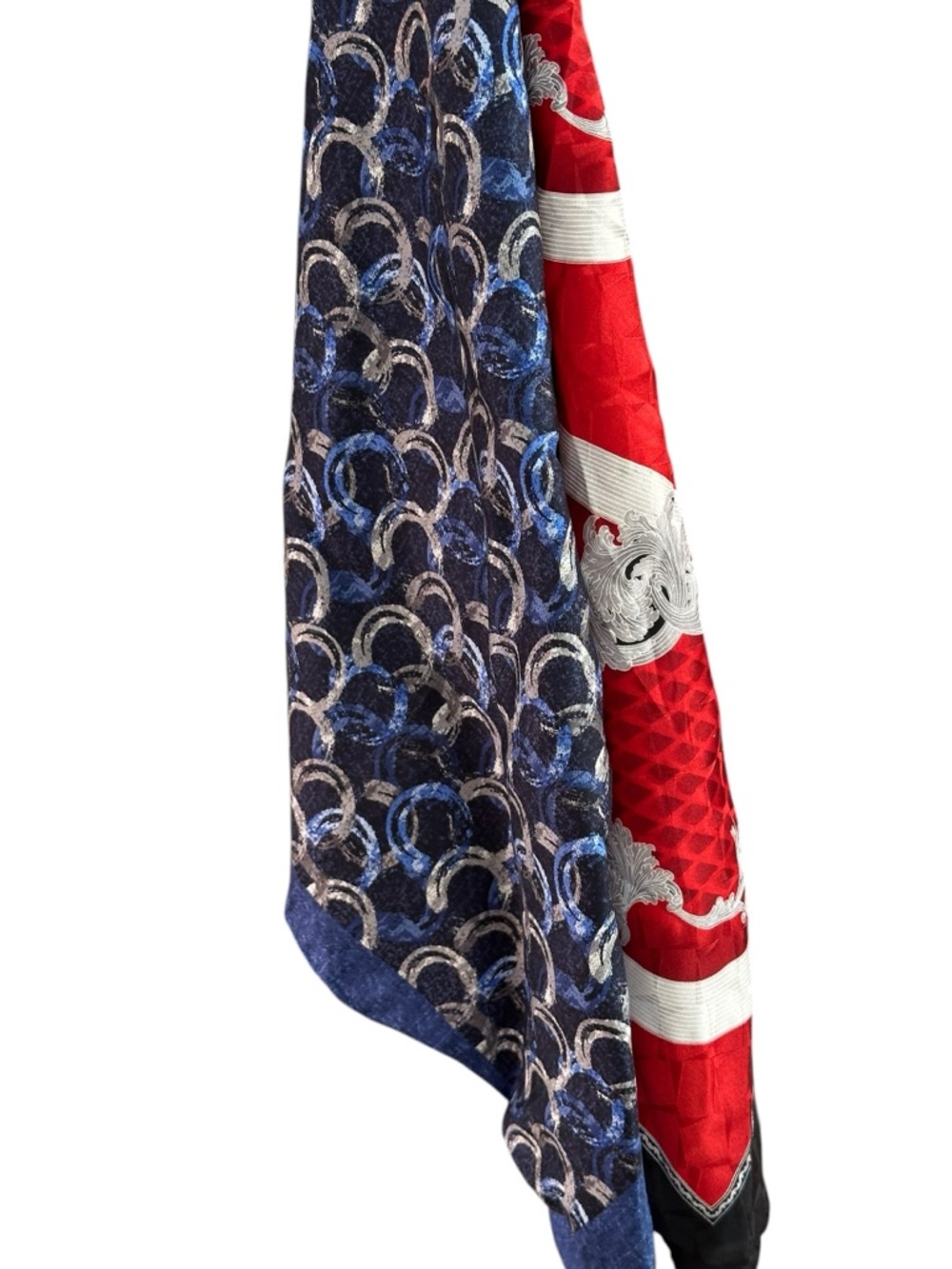 Set of two silk pocket squares
